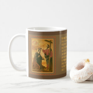 Coronation av St Joseph av Jesus Memorare Kaffemugg