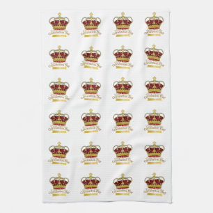 Coronation Day Krona Kökshandduk
