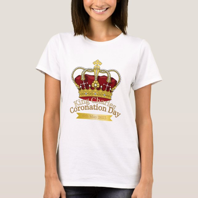 Coronation Day Krona T Shirt (Framsida)