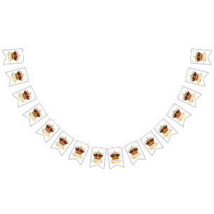 Coronation Day Krona Vimplar