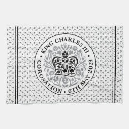 Coronation Emblem från Kung Charles III Kökshandduk