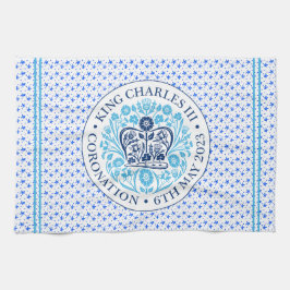 Coronation Emblem från Kung Charles III Kökshandduk