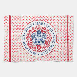 Coronation Emblem från Kung Charles III Kökshandduk
