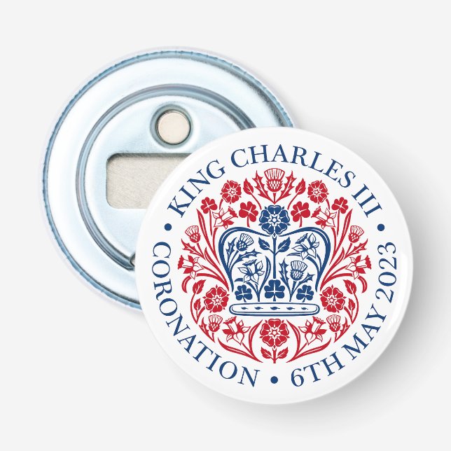 Coronation Emblem of Kung Charles 2023 Flasköppnare (Framsidan)