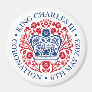 Coronation Emblem of Kung Charles 2023 Magnet
