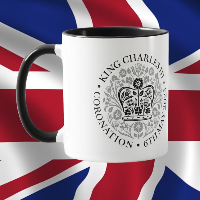Coronation Emblem of Kung Charles 2023 Mugg (Skapare uppladdad)