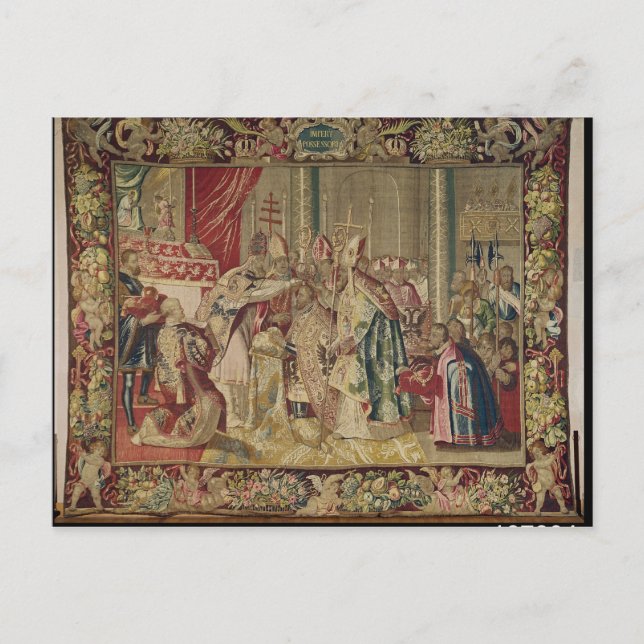 Coronation of Charles V Vykort (Framsida)