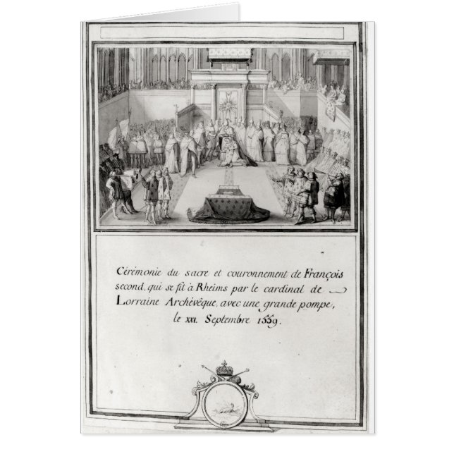 Coronation of Francis II Hälsningskort (Framsidan)