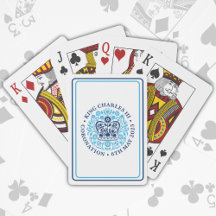 Coronation of Kung Charles III Blue Emblem Logotyp