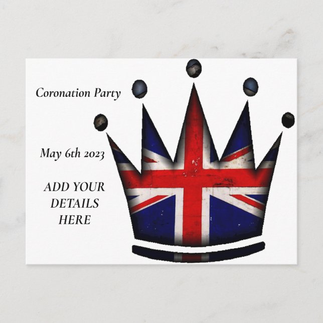 Coronation of Kung Charles III Postcard Vykort (Framsida)