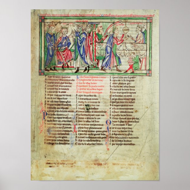 Coronation of Kung Henry II's son Poster (Framsidan)
