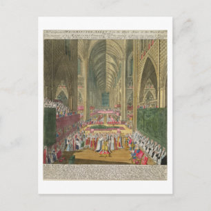 Coronation of Kung James II (1633-1701) från ett Vykort