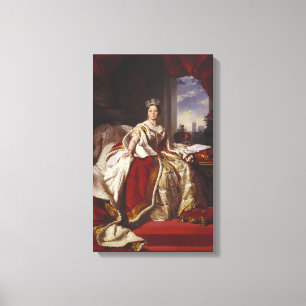 Coronation Porträtt av Queen Victoria Canvastryck