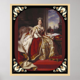 Coronation Porträtt av Queen Victoria w/Ram Kant Poster