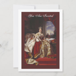 Coronation Porträtt of Queen Victoria Inbjudningar