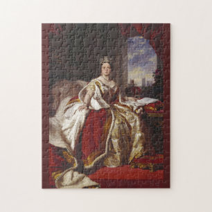 Coronation Porträtt of Queen Victoria Pussel