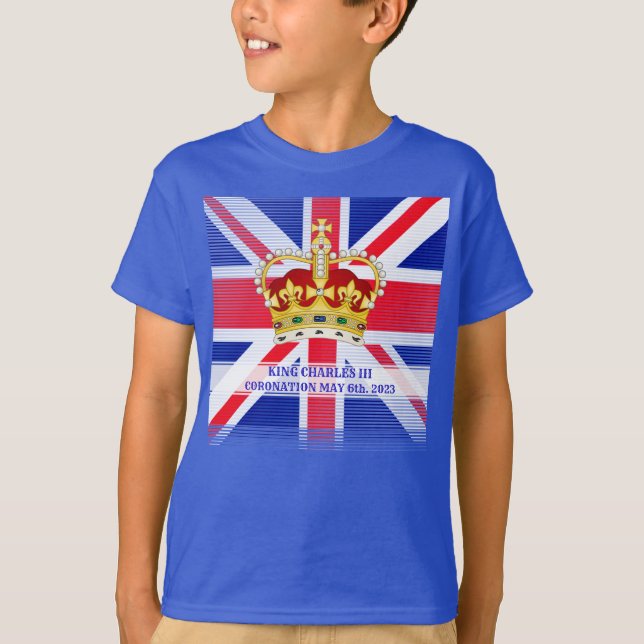 Coronation souvenir i Kung Charles III T Shirt (Framsida)
