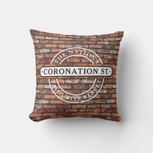 Coronation Street - Logotyp Kudde (Framsida)