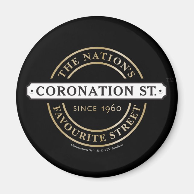 Coronation Street - Logotyp Magnet (Framsidan)