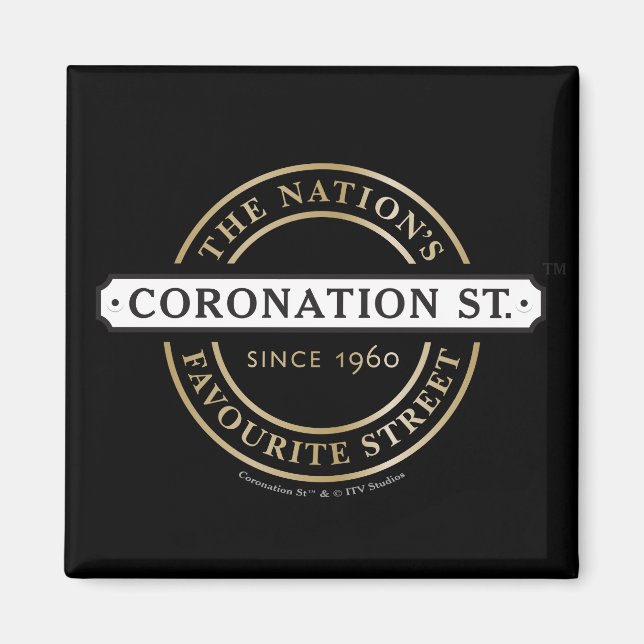Coronation Street - Logotyp Magnet (Framsidan)