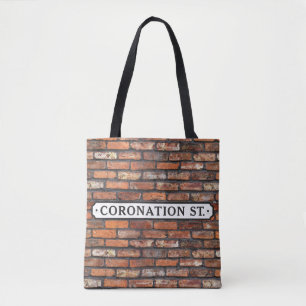 Coronation Street - Sign Shoulder Tote Tygkasse