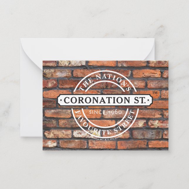 Coronation Street - Signera Poster Anteckningskort (Framsida)