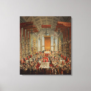 Coronationbankett av Joseph II i Frankfurt Canvastryck