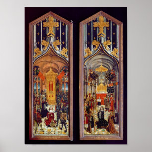 Coronationen av David och Louis XII 1501 Poster
