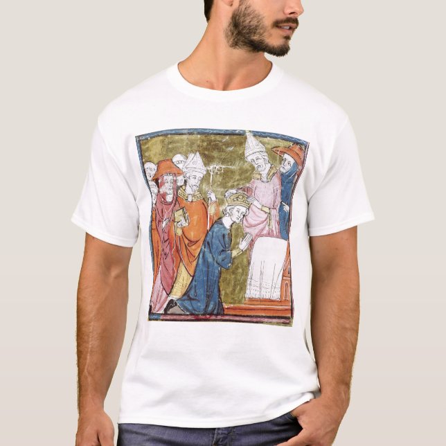 Coronationen av kejsaren Charlemagne Tee Shirt (Framsida)