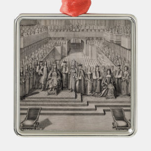 Coronationen av kungen James II (1633-1701) och Julgransprydnad Metall