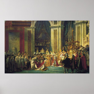 Coronationen av Napoleon Poster