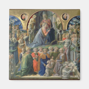 Coronationen av oskulden, 1441-7 (tempera på p magnet