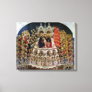Coronationen av oskulden i paradis, 1438 canvastryck