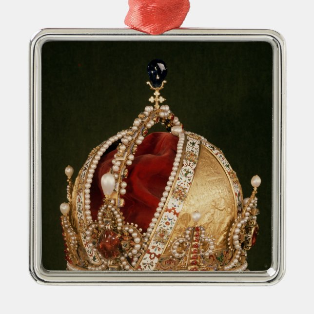 Coronationkrona av Rudolph II, c.1576 Julgransprydnad Metall (Framsidan)