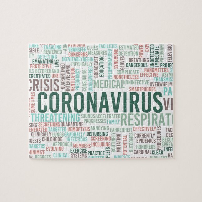 Coronavirus Background Health Pandemic Pussel (Horisontell)