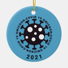 Coronavirus Covid19 Omicron variant Ornament