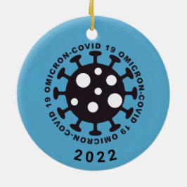 Coronavirus Covid19 Omicron variant Ornament