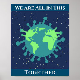 Coronavirus Covid 19 allt i detta tillsammans Poster