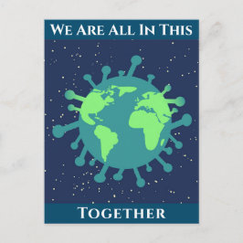 Coronavirus Covid 19 allt i detta tillsammans Vykort