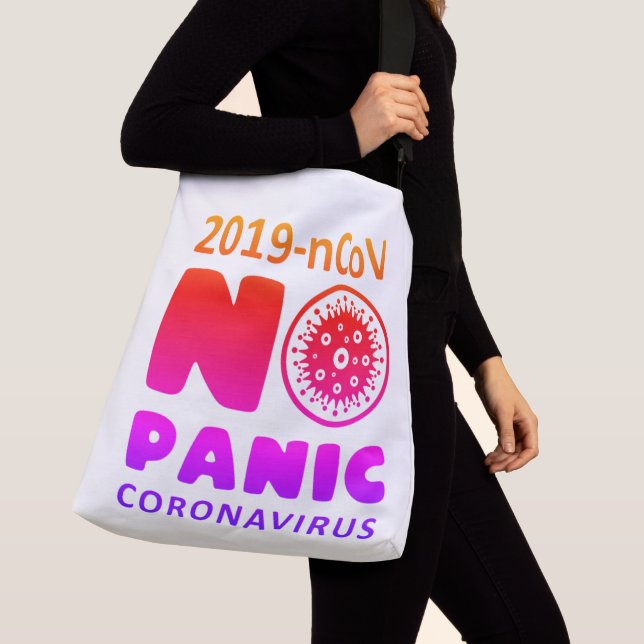 Coronavirus Kor body Bag, stor Axelväska (Närbild)