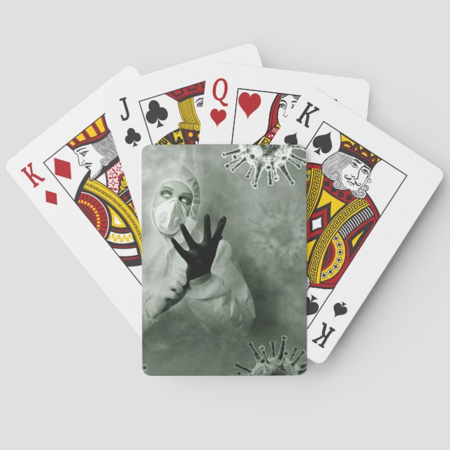 Coronavirus Nurse Casinokort (Baksidan)