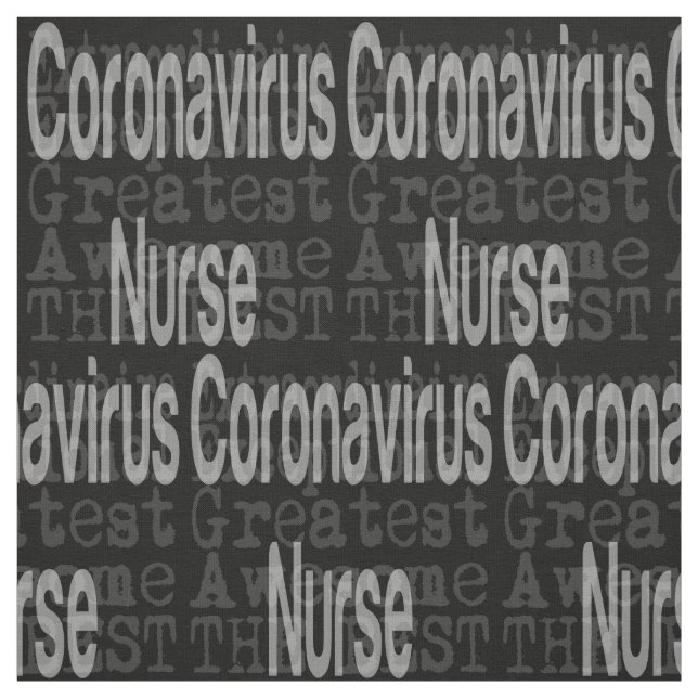 Coronavirus Nurse Extraordinaire Tyg (Provkarta)