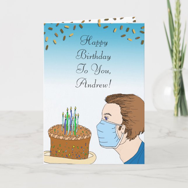 Coronavirus Önskemål-kort för födelsedagar Kort (Framsida)