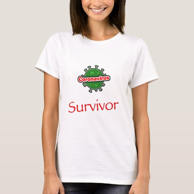 Coronavirus Surviva T Shirt (Framsida)