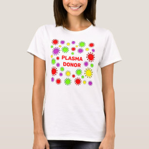 Coronavirus Survivor Plasmadonator färgstark T Shirt