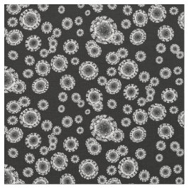 Coronavirus - svartvitt tyg