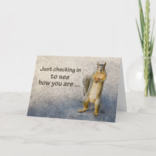 Coronavirus Tankning av dig Squirrel Kort