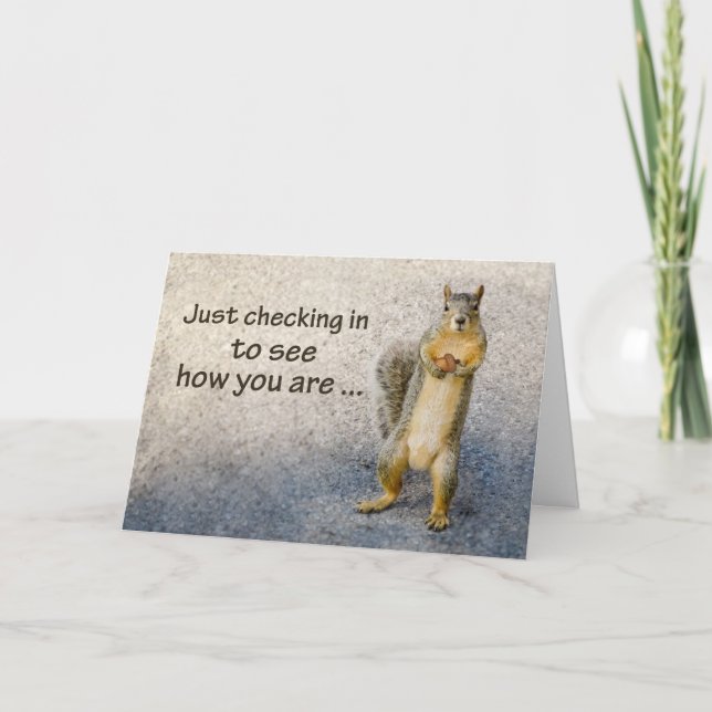 Coronavirus Tankning av dig Squirrel Kort (Framsida)