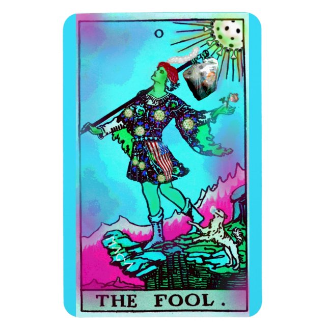 Coronavirus Tarot Card-fool Magnet (Vertikal)