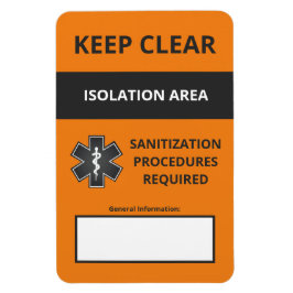 Coronavirus Warning Magnet Small (Covid19)